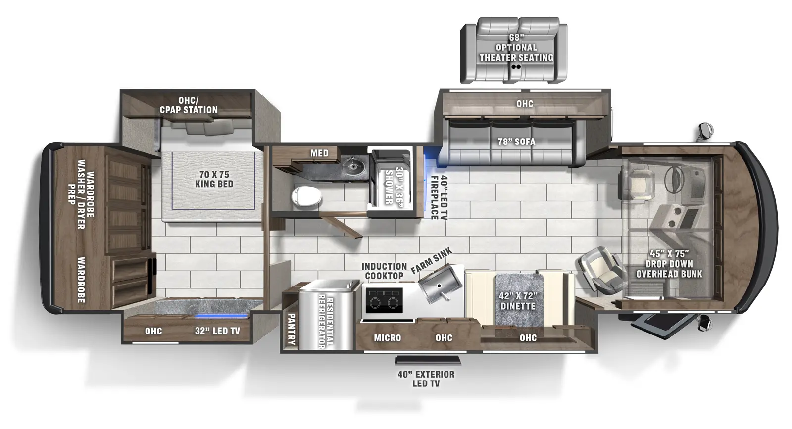 Sportscoach Srs 354QS Floorplan